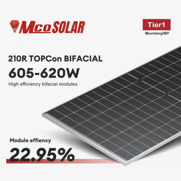 620W HIGH EFFICIENCY 210R BIFACIAL SOLAR PANEL